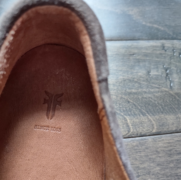 Frye Gemma Low Top Suede Leather Sneakers - Picture 8 of 15